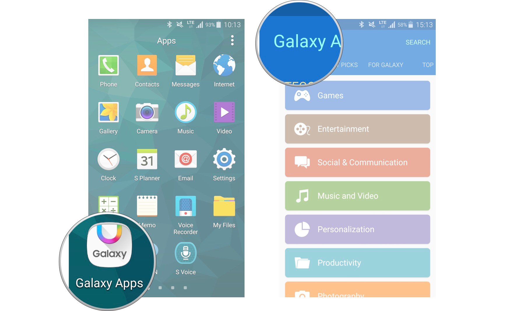 How to download and update apps through Galaxy Apps on your Samsung ...