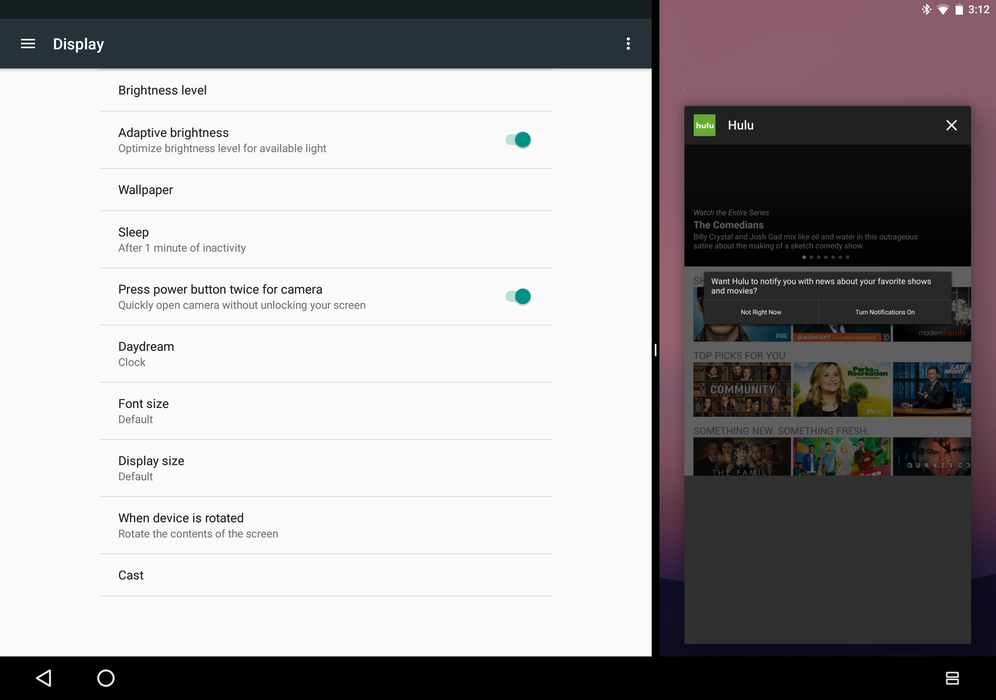 Multi-window Stretch Android N
