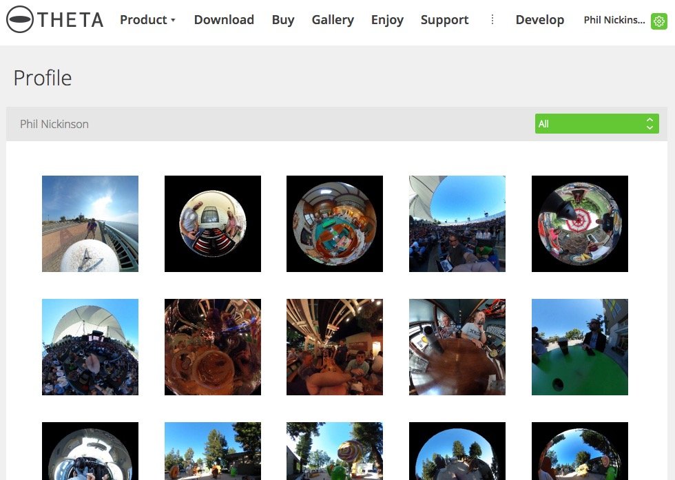 Theta360 gallery page