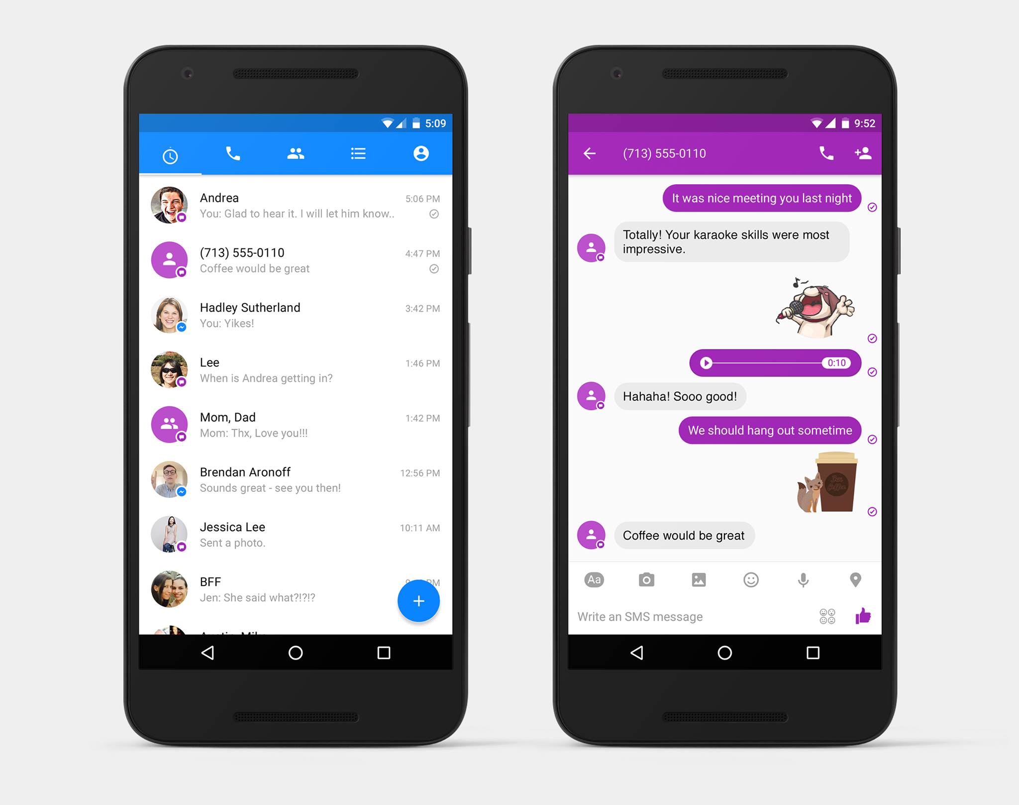 Facebook Messenger now lets you send and receive text messages