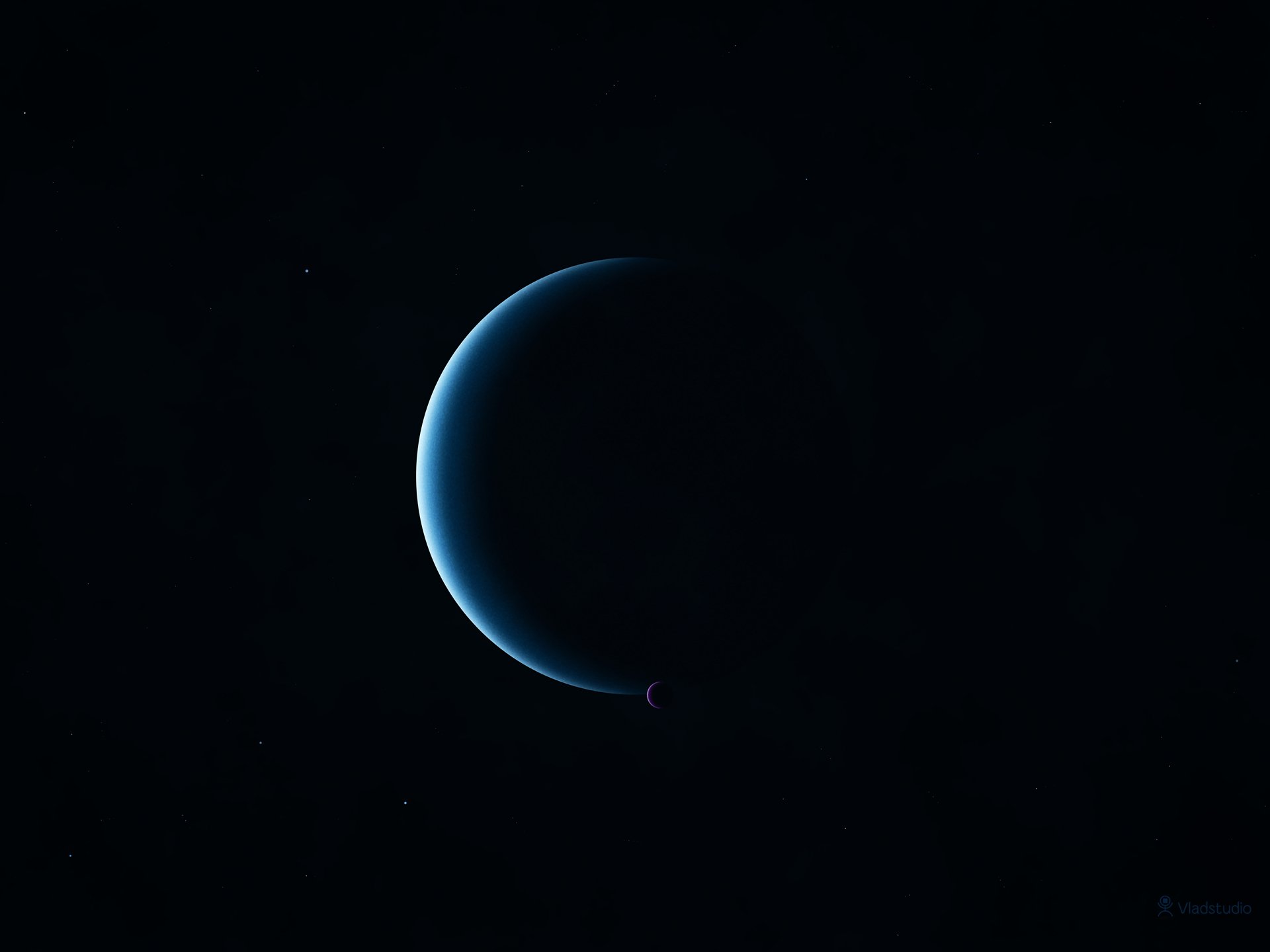This cold planet makes a cool wallpaper