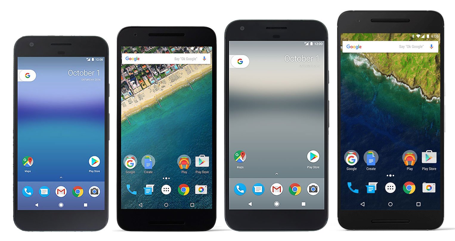 Pixel, Nexus 5X, Pixel XL, Nexus 6P