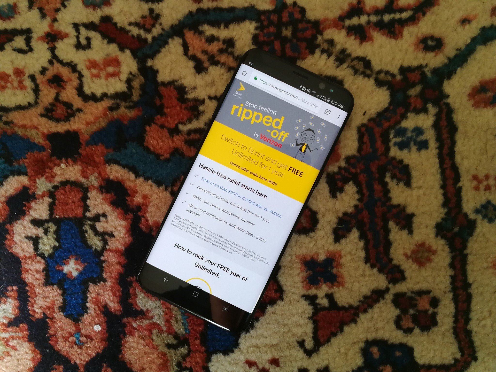 Deal Get The Sprint Unlimited Data Plan Free For One Year Android Central