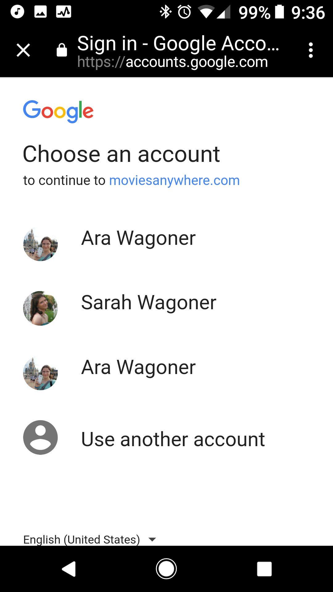 Pick your accounts