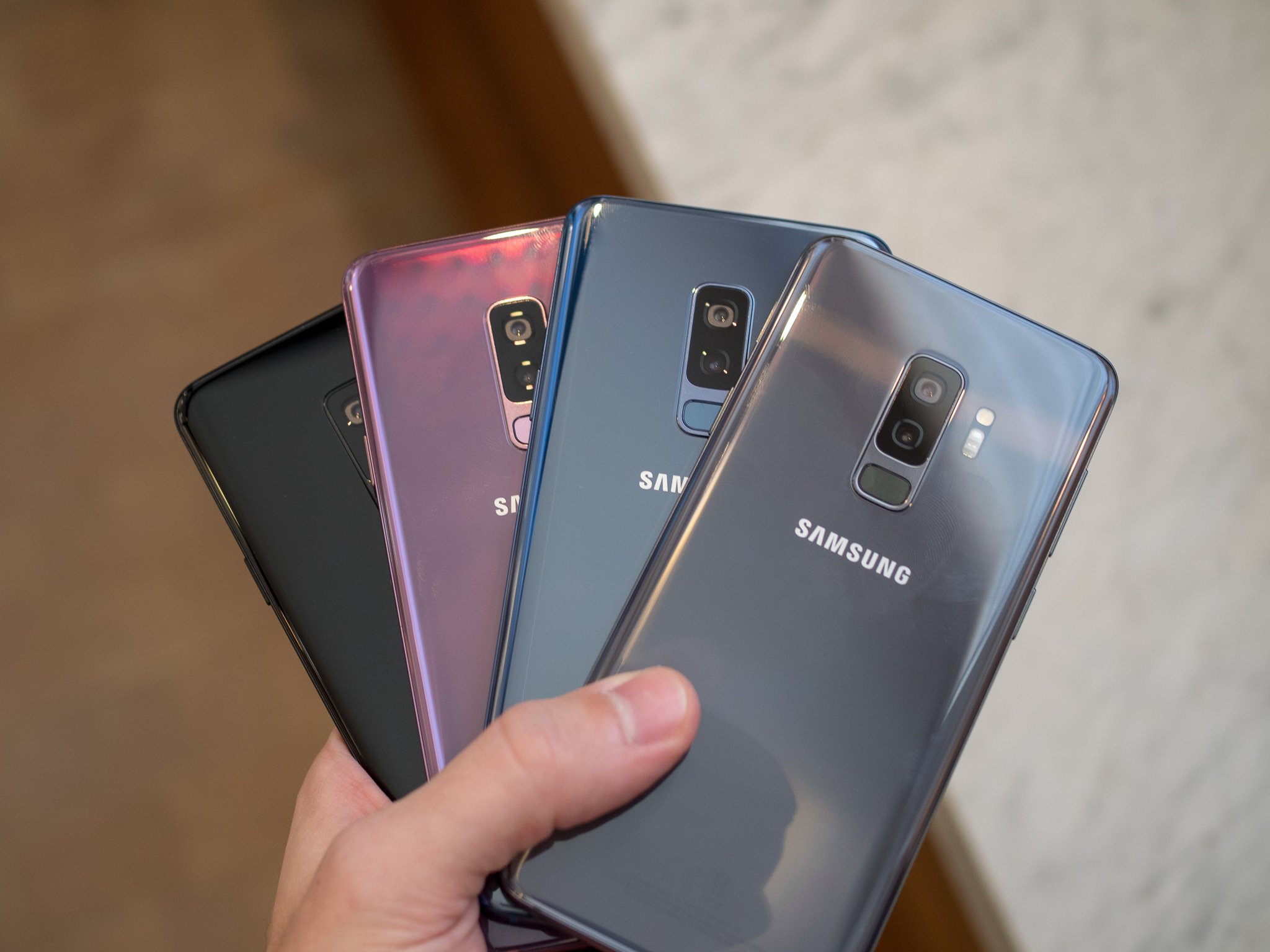 samsung galaxy s9 plus all four colors 4