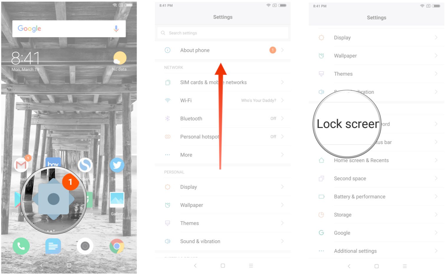 How to change the screen timeout option in MIUI