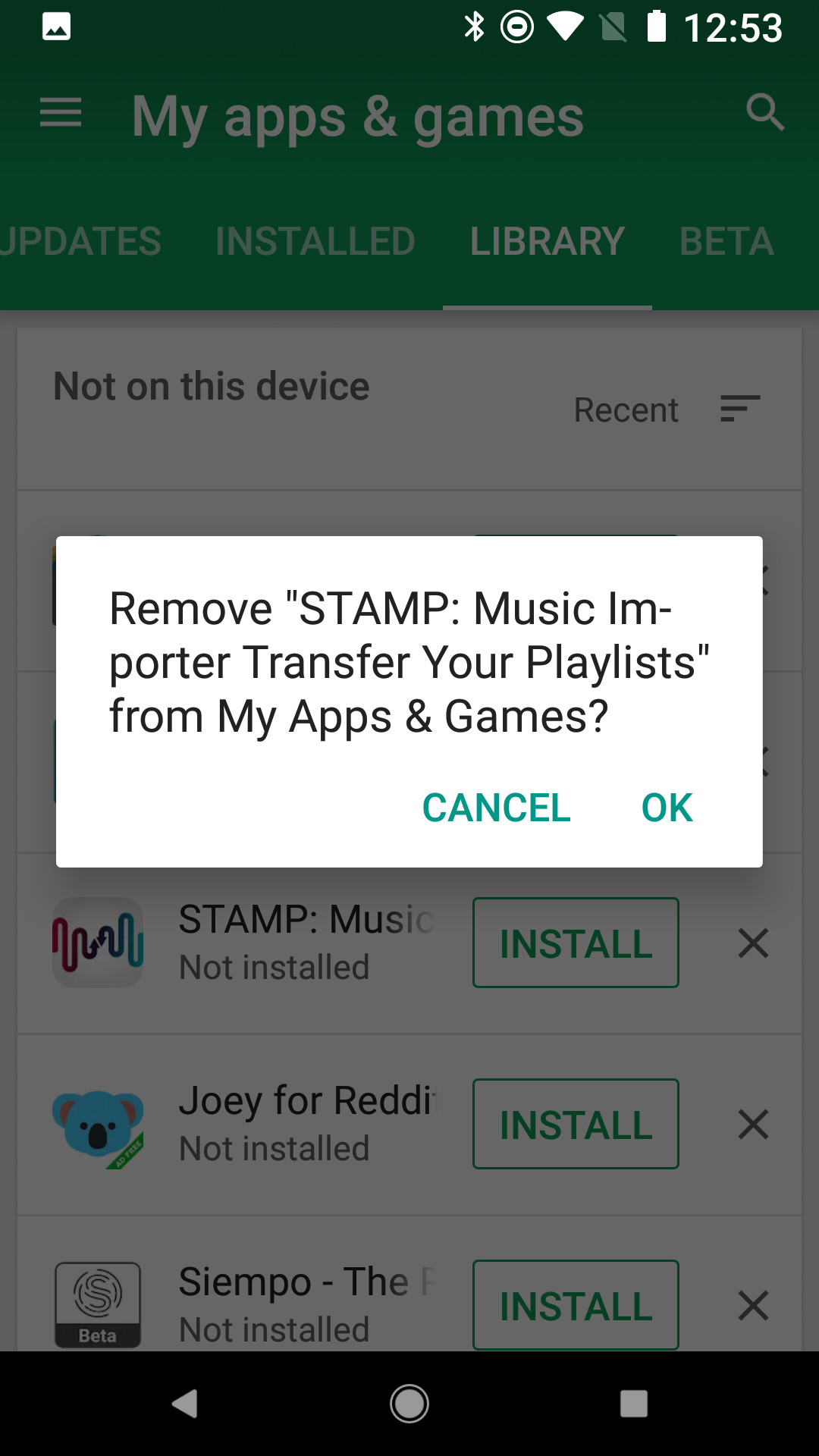 google play disable app download
