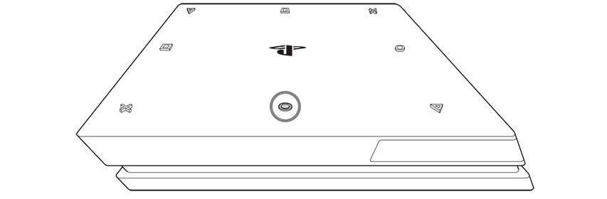 PS4 Slim/Pro manual eject diagram