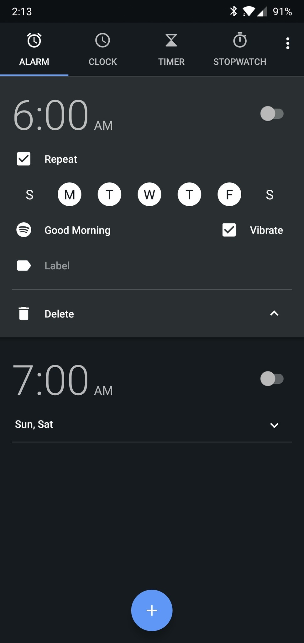 Alarm App That Can Use Spotify
