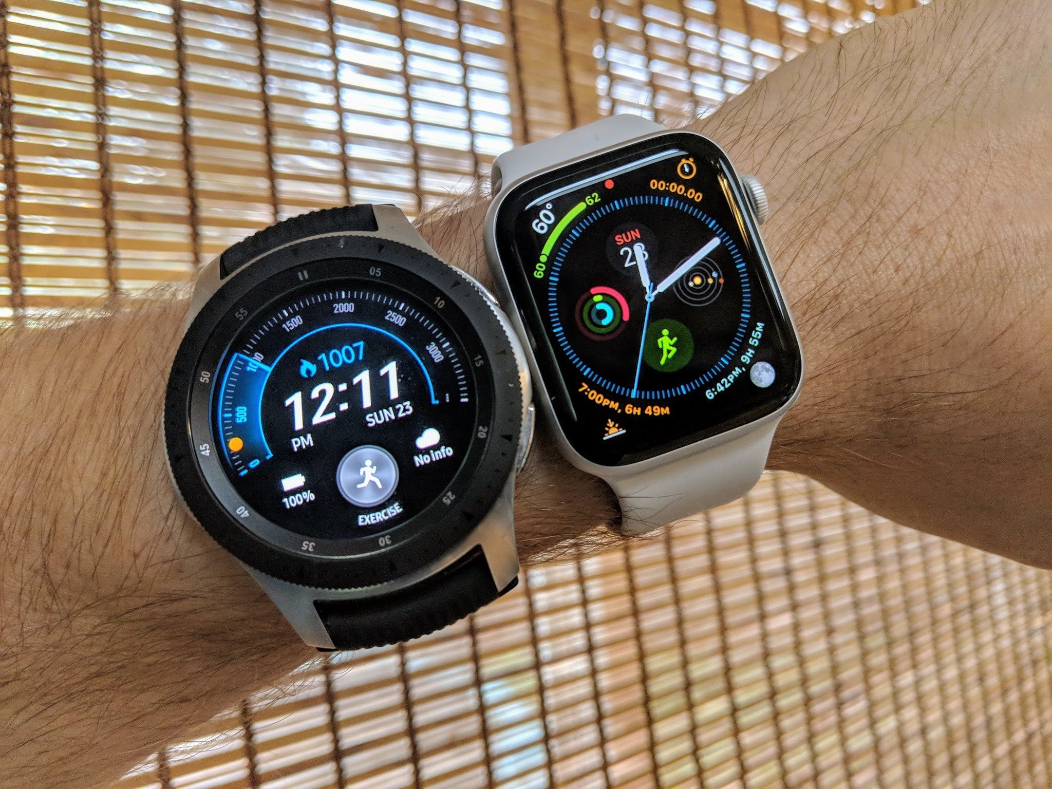Samsung Galaxy Watch vs. Apple Watch 
