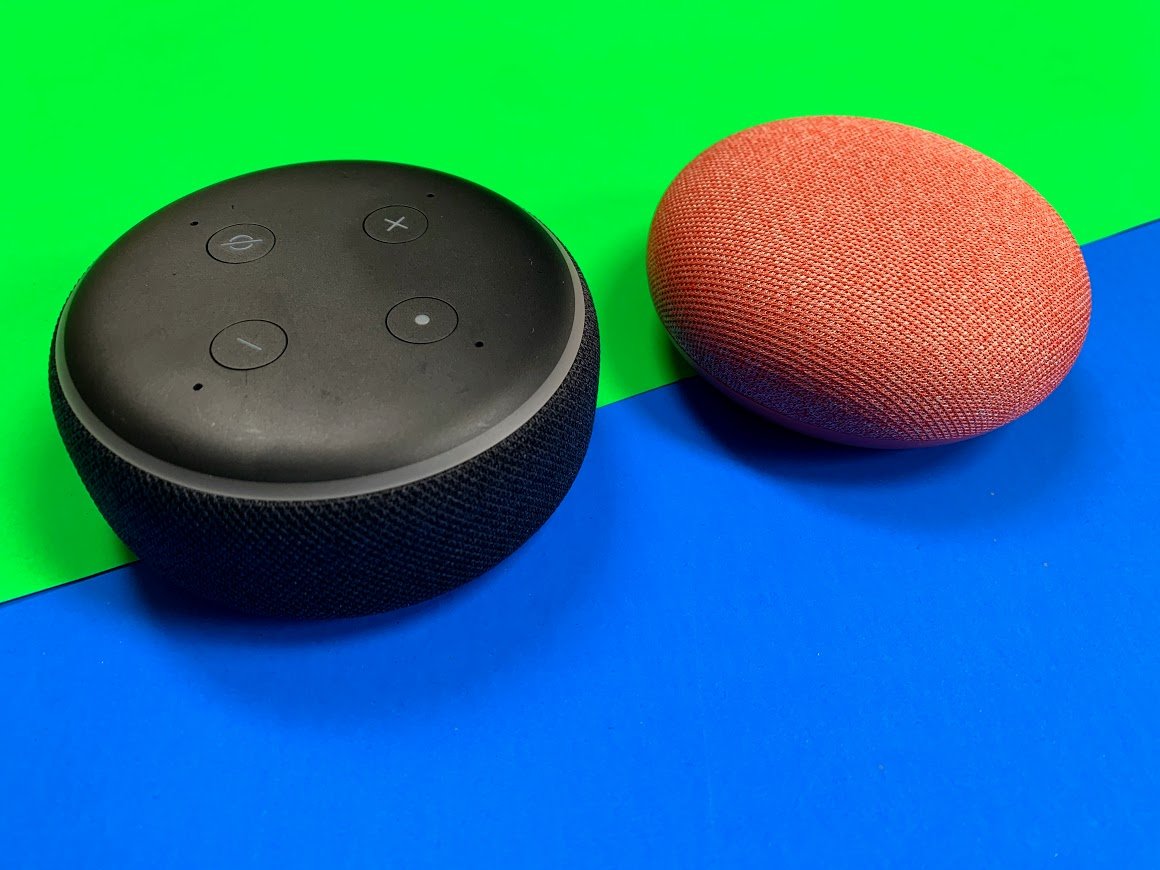 difference between amazon echo and google home mini