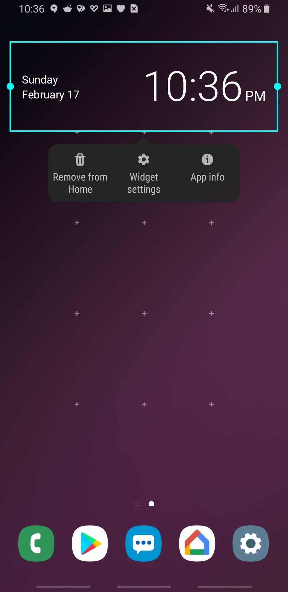 Remove from Home screen