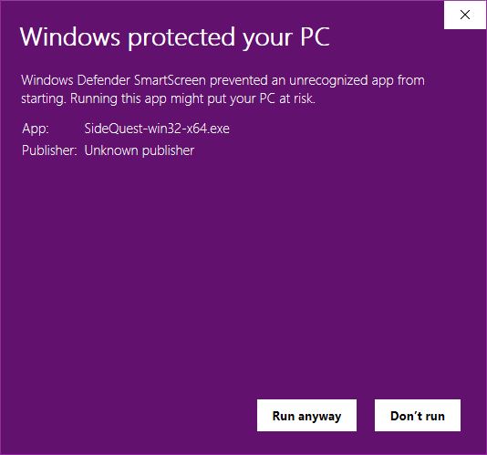 Windows protected PC screen