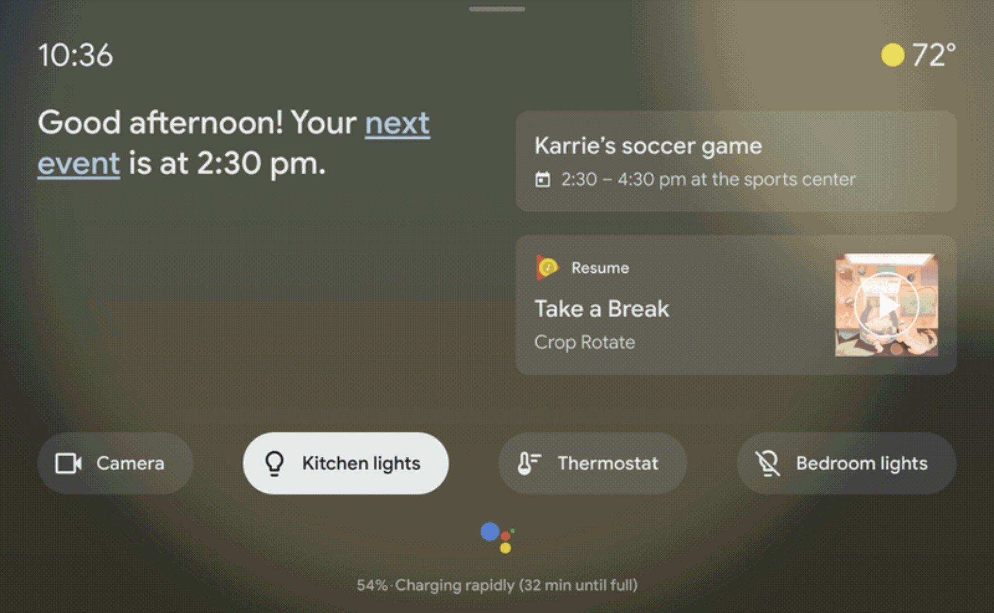 google assistant gets new ambient mode