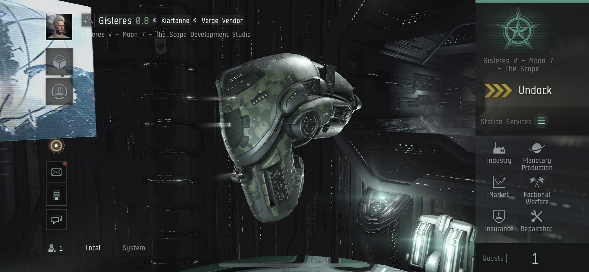EVE Echoes docked screenshot