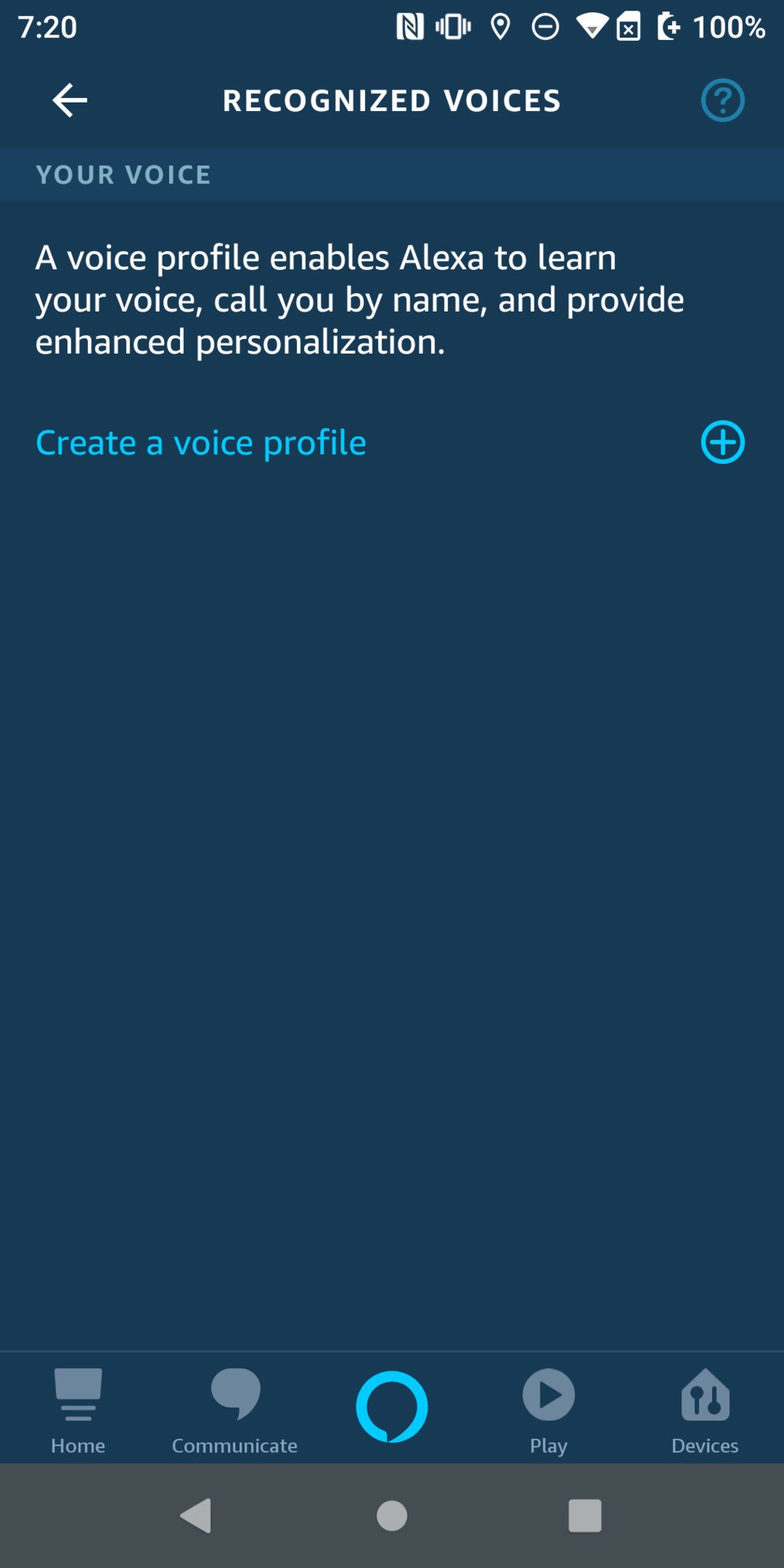 Alexa app voice profile 5
