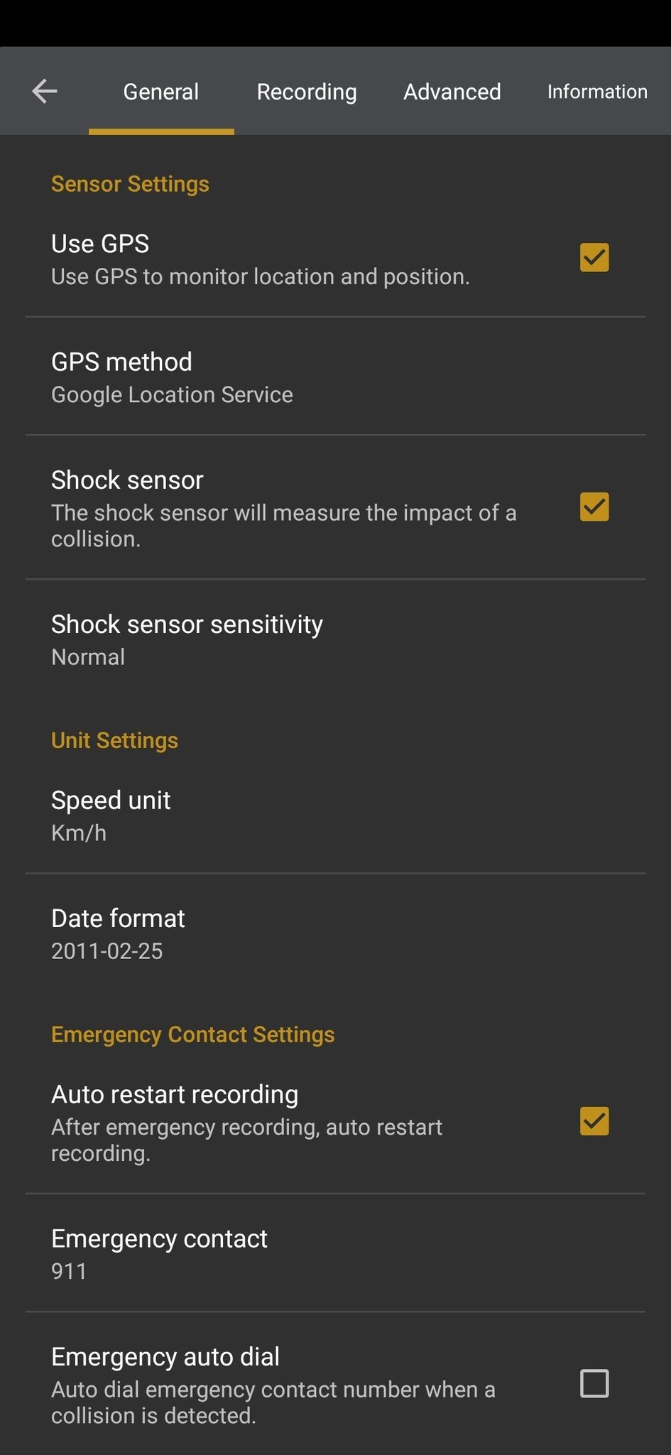 AutoBoy Dash Cam app screenshot