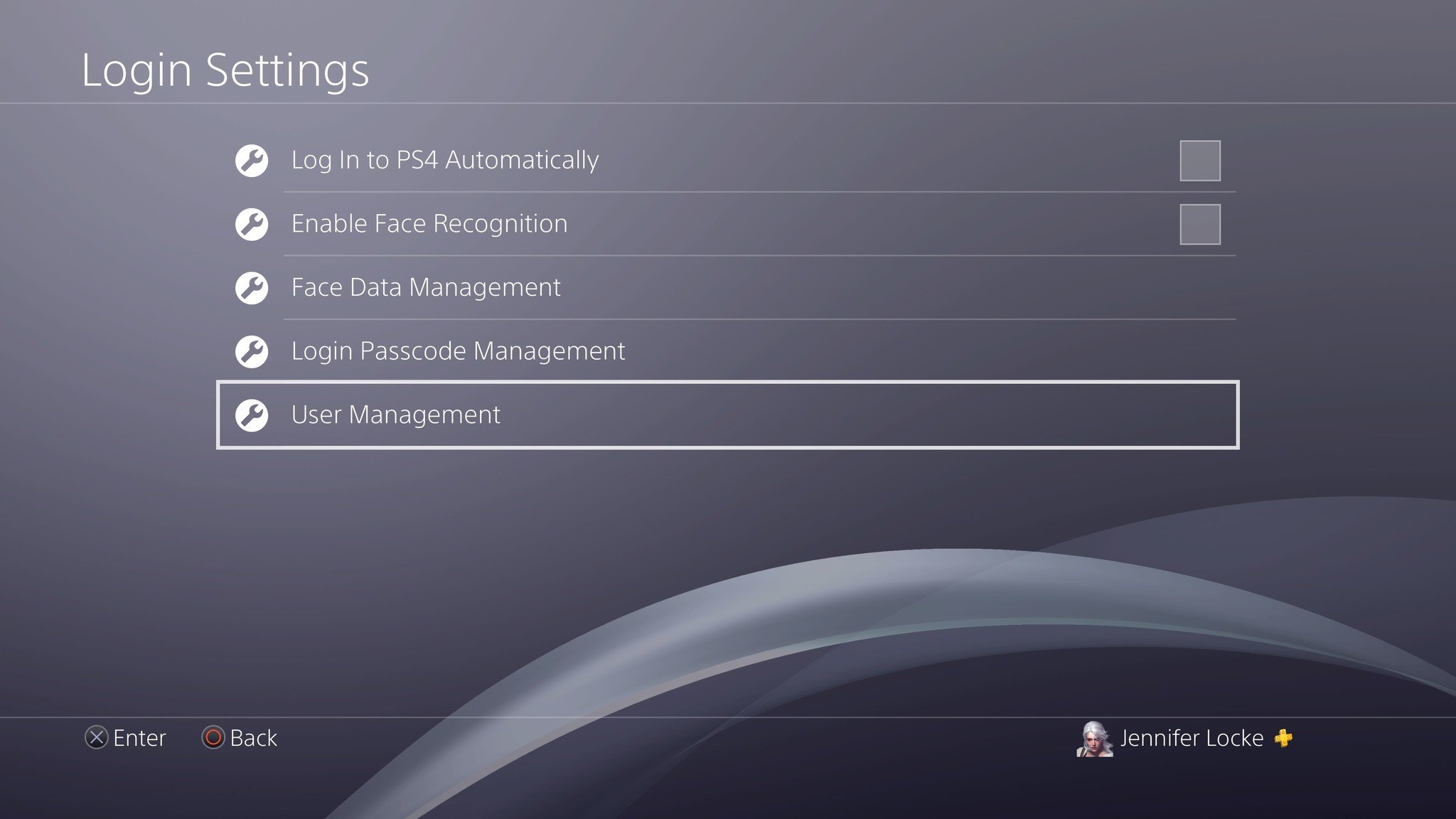 PS4 User Management