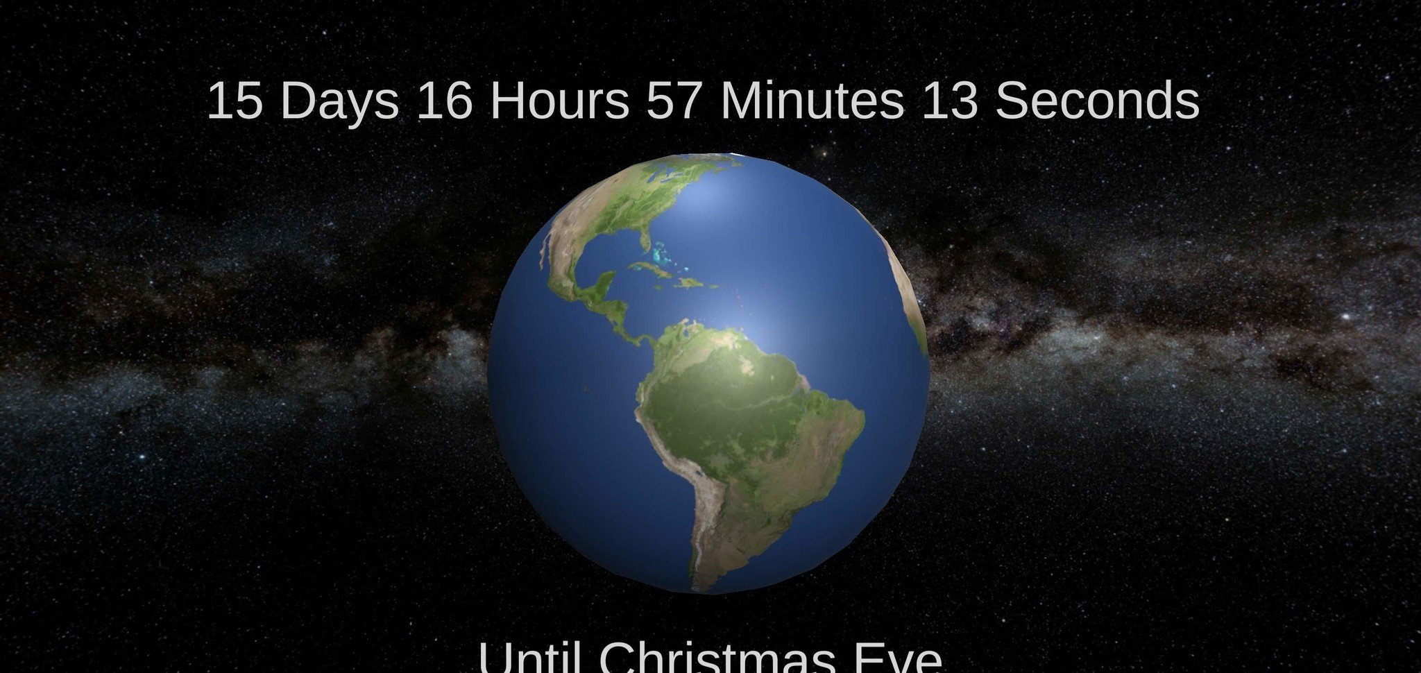 dud3c Christmas Countdown and Santa Tracking main screen