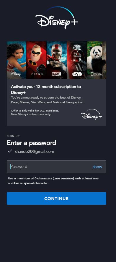 How To Sign Up For Disney Plus With A Subscription Card Android