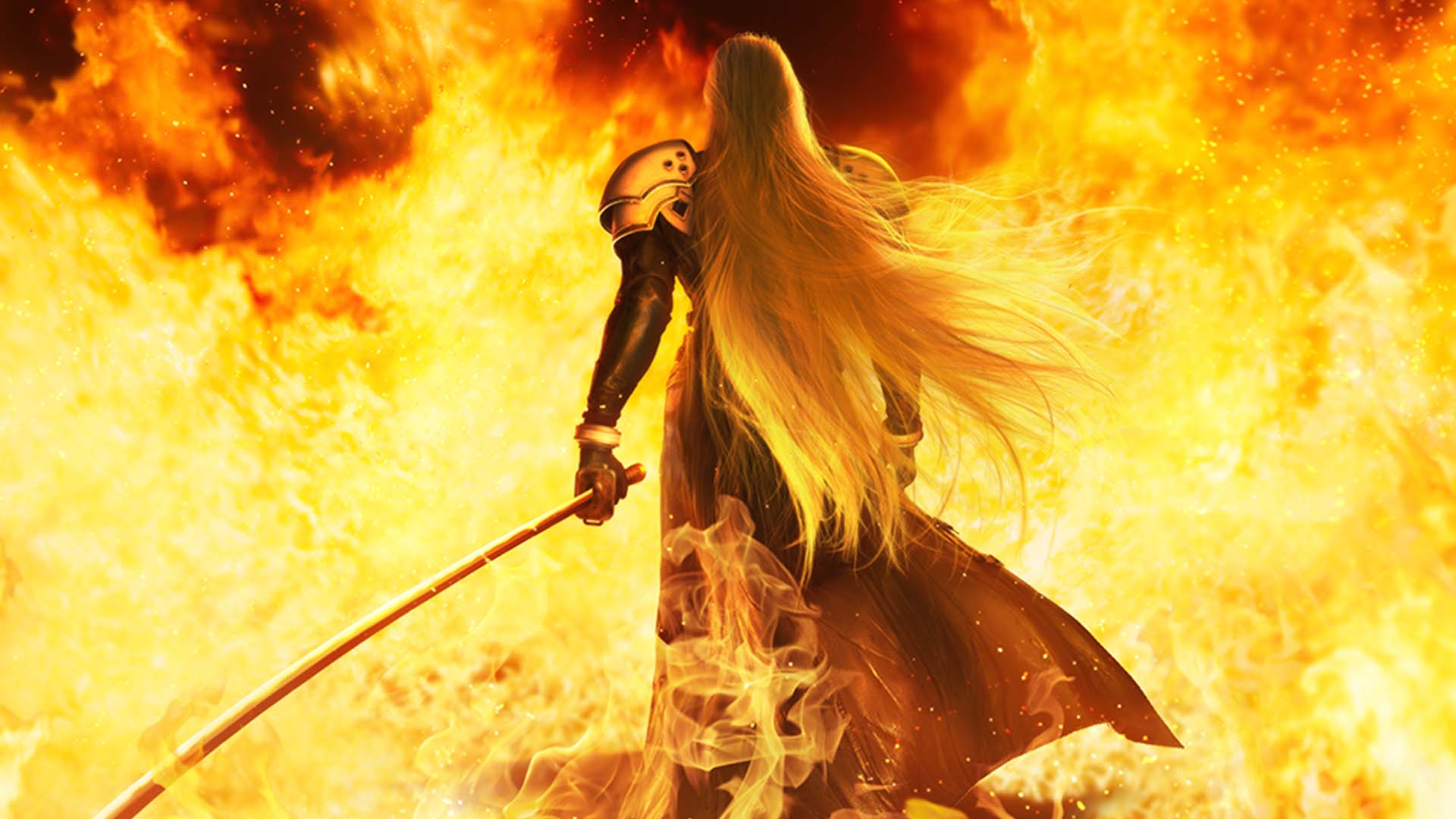 Sephiroth among flames