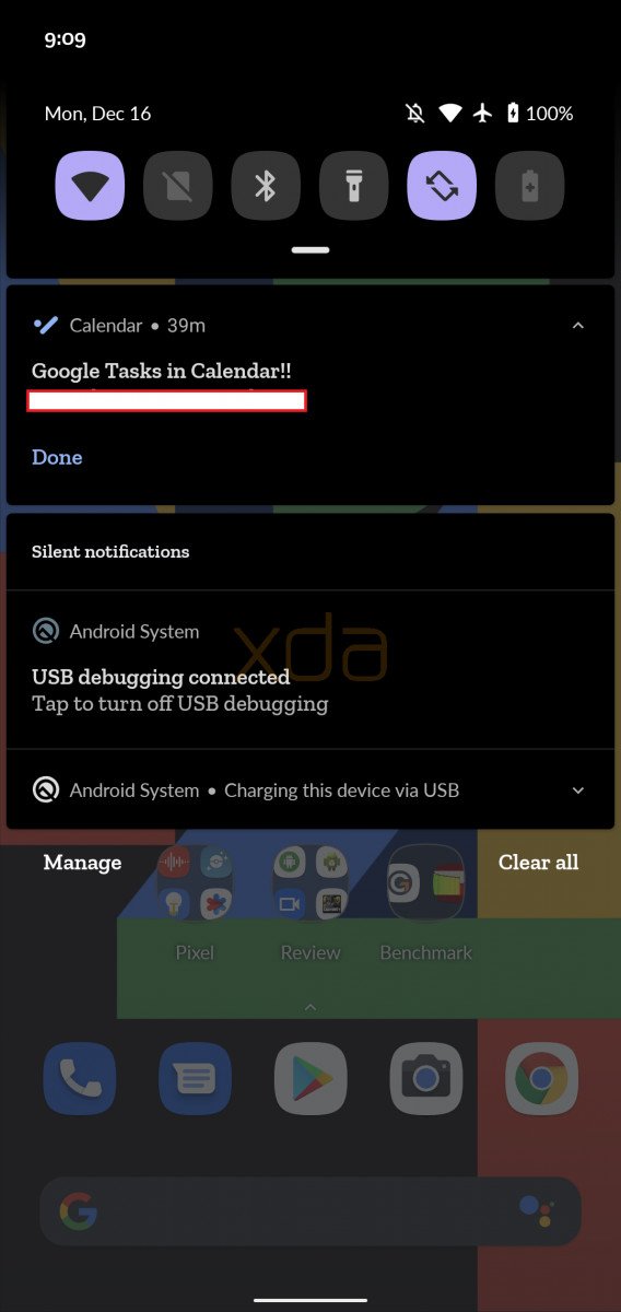 Google Tasks integration with Calendar