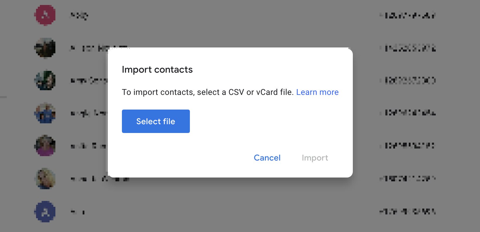 Google Contacts 
