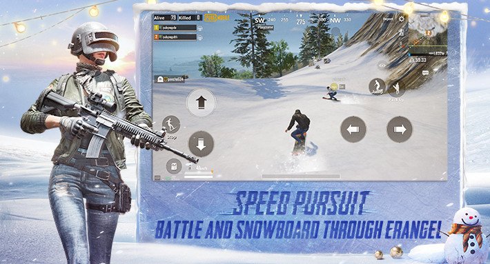 Snowboarding has arrived in PUBG Mobile