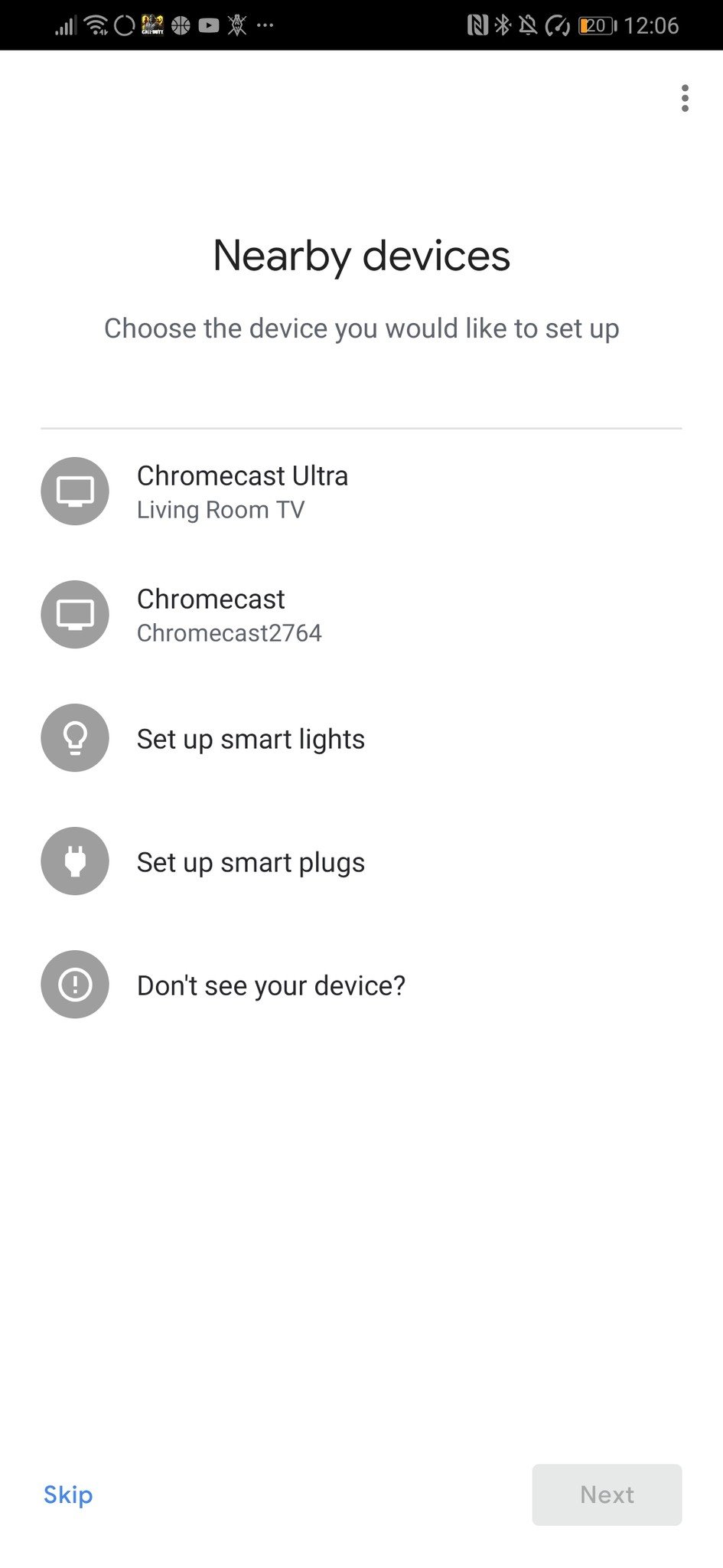 Chromecast Setup screenshots