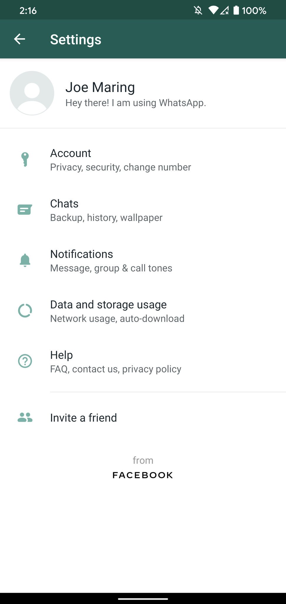 Setting up two-factor authentication in WhatsApp