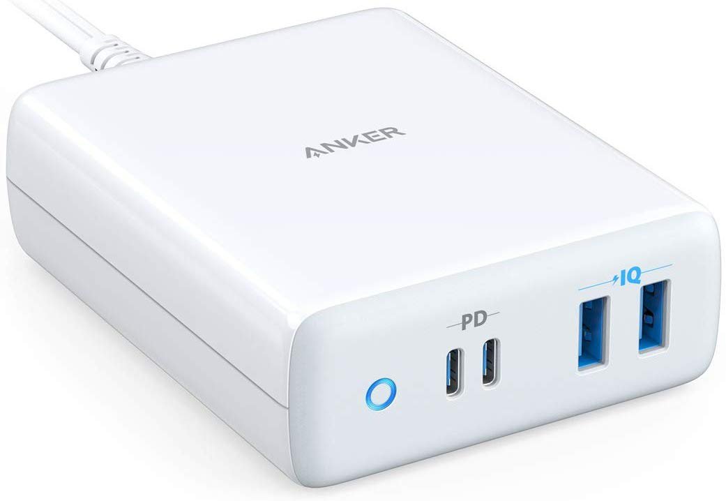  USB-C Charger, Anker 100W 4-Port Type-C Charging Station with Power Delivery