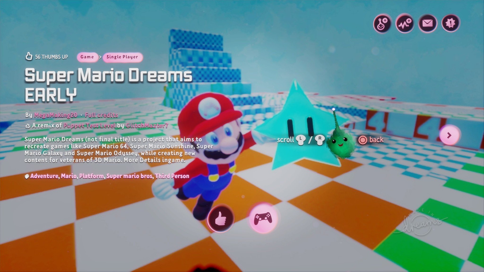 Dreams Dreamiverse Mario