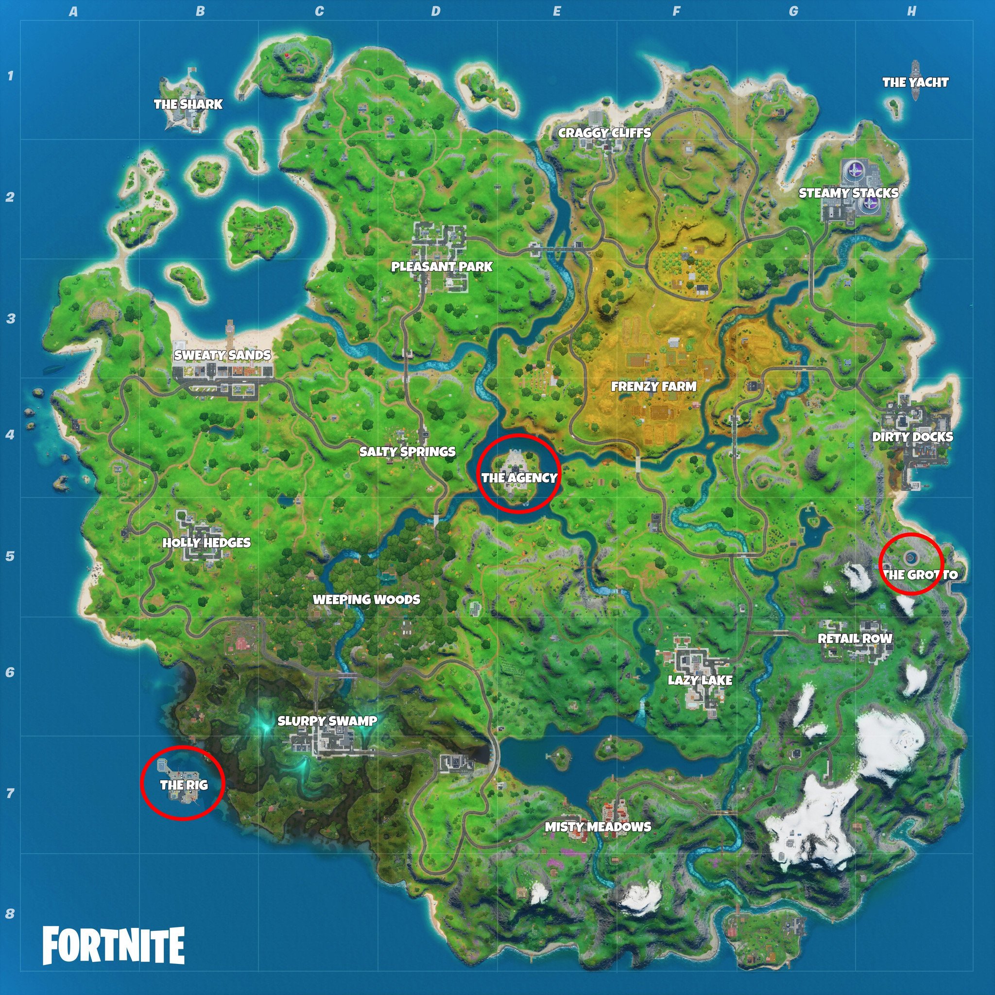 Fortnite Phone Booths Map