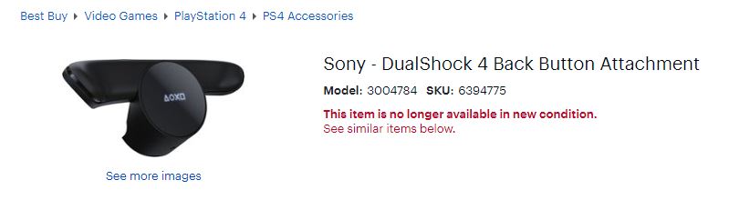 Ps4 Back Button Attachment Out Of Stock Best Buy