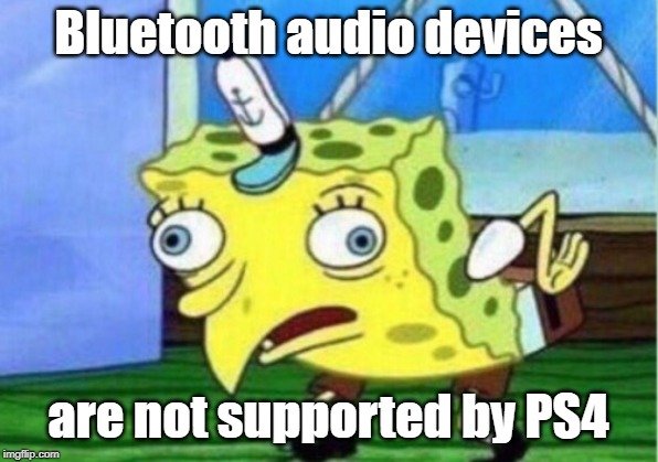 Ps4 Mocking Spongebob Bluetooth