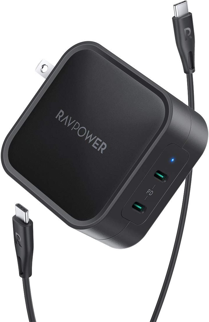  USB C Charger, RAVPower 90W 2-Port Wall Charger PD 3.0