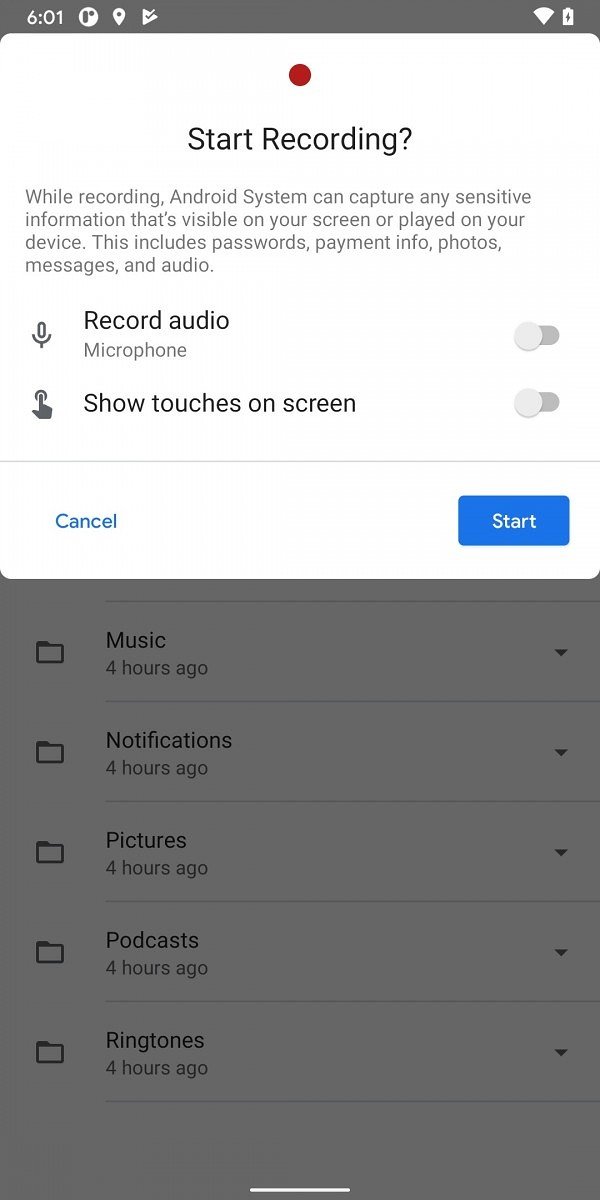 Android 11 Dp2 Screen Recorder