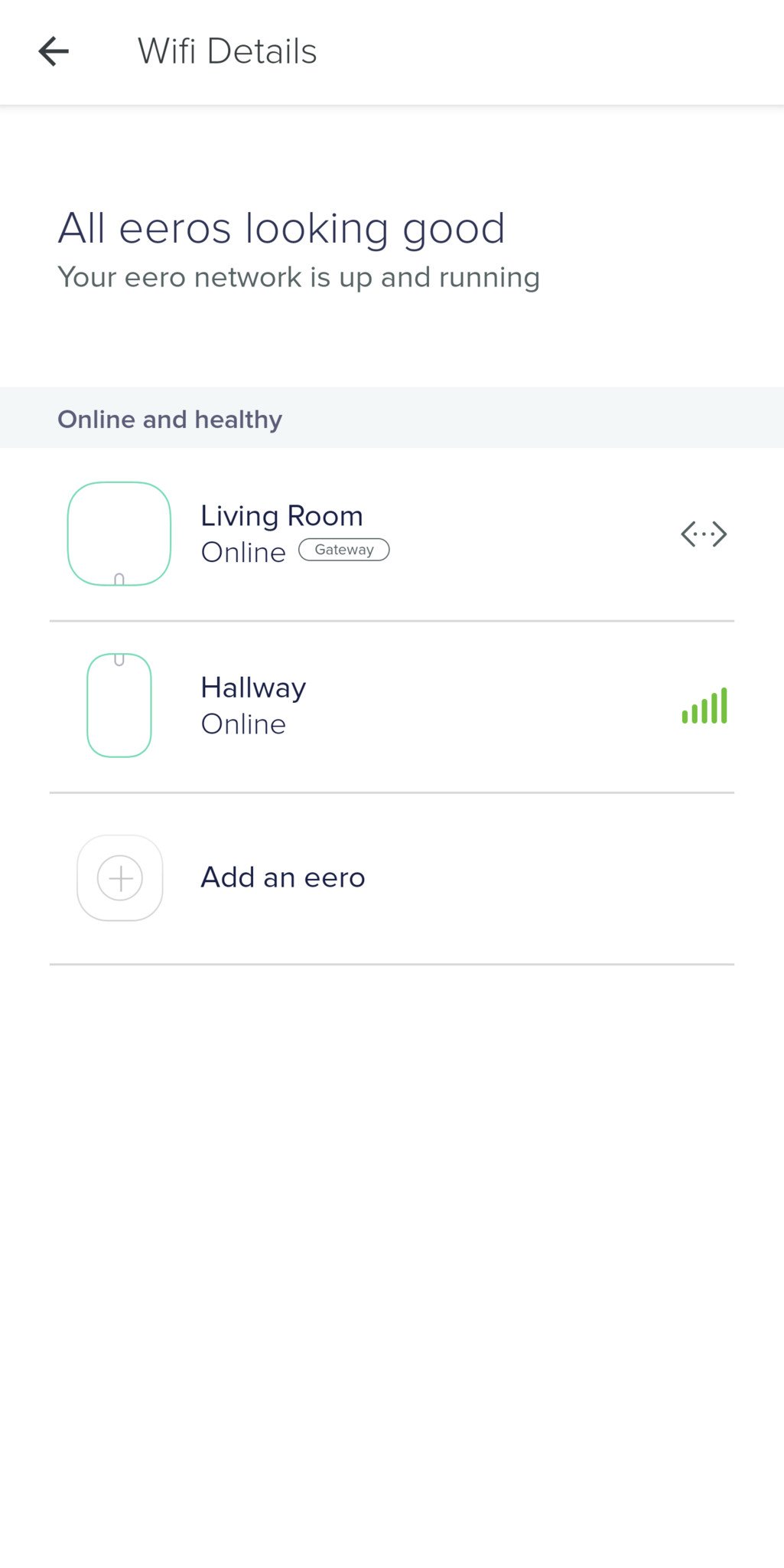 Eero Pro App Interface