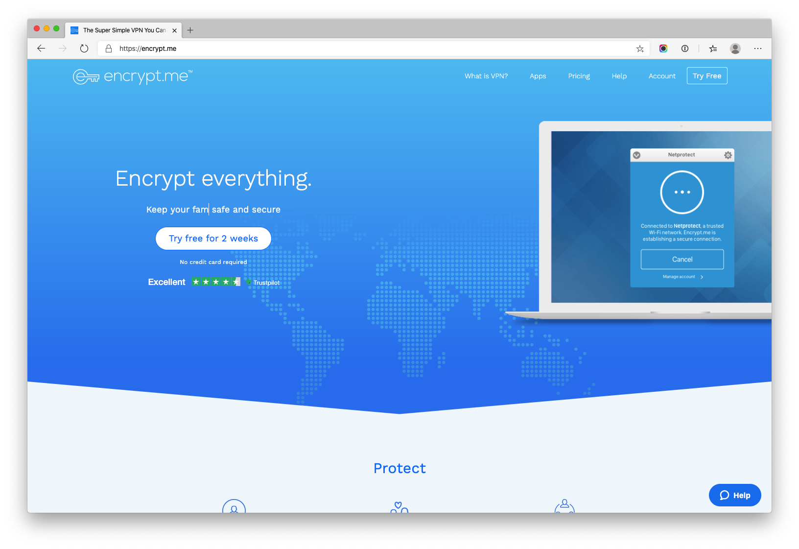 Encrypt Me Site Screenshot