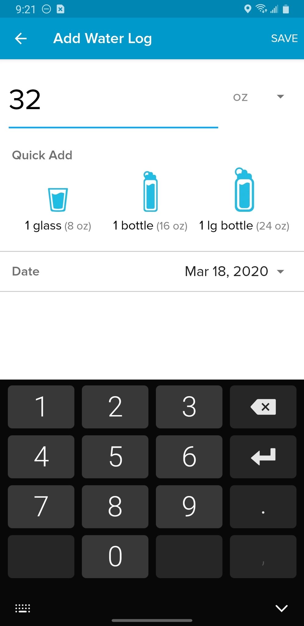 Fitbit App Water 2