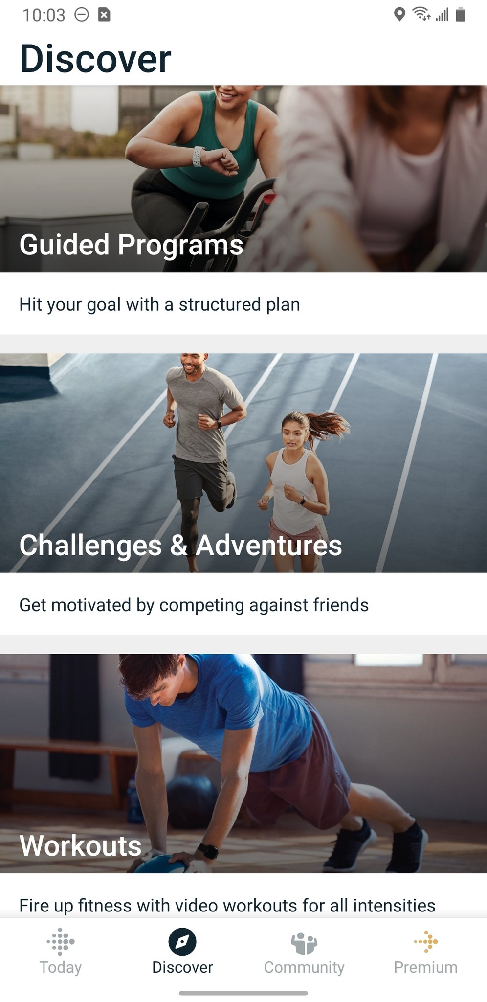 Fitbit App Workout 1