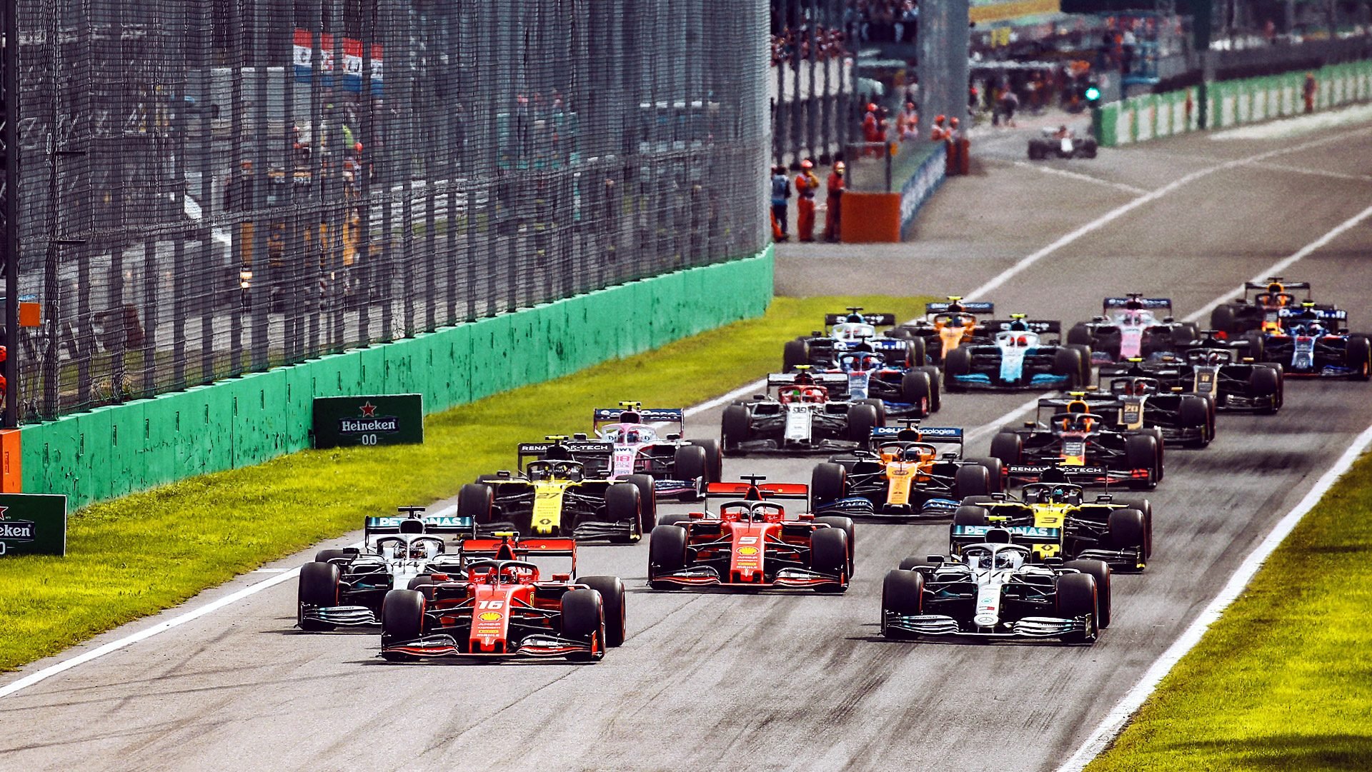 Formula 1 start at Monza 2019