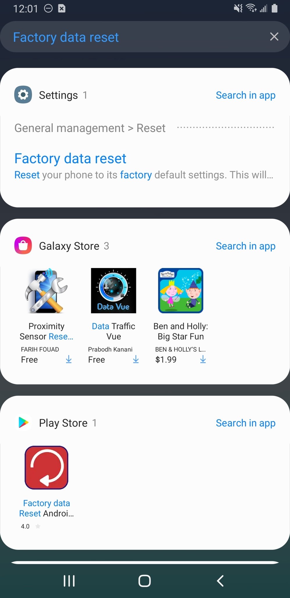 Samsung Galaxy Factory Reset - step 4