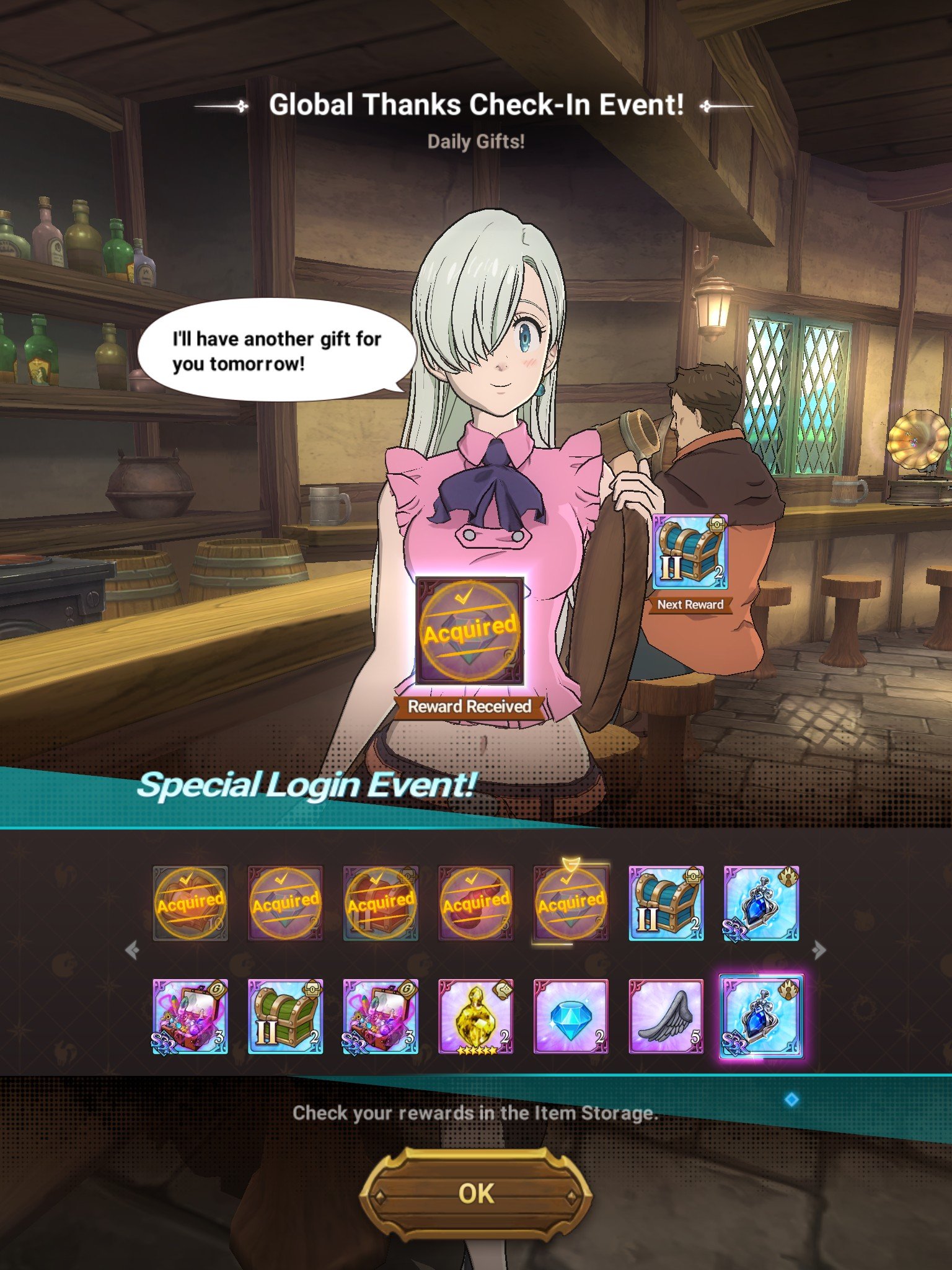 Seven Deadly Sins Check In Event