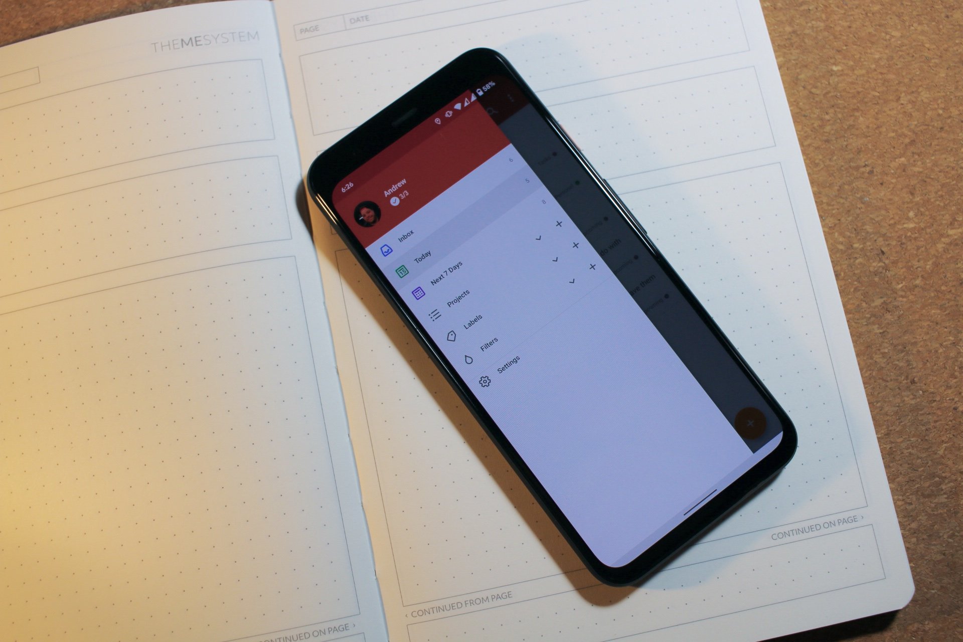 Todoist App On Notebook