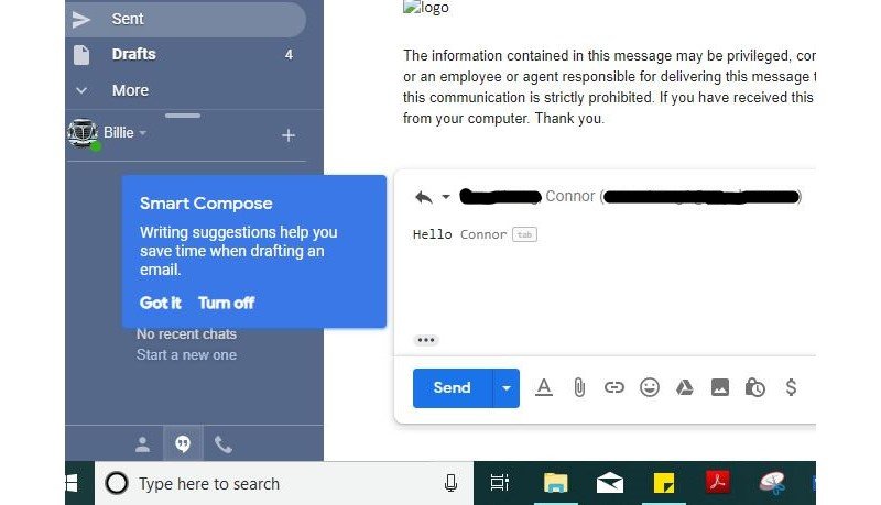 Gmail Smart Compose
