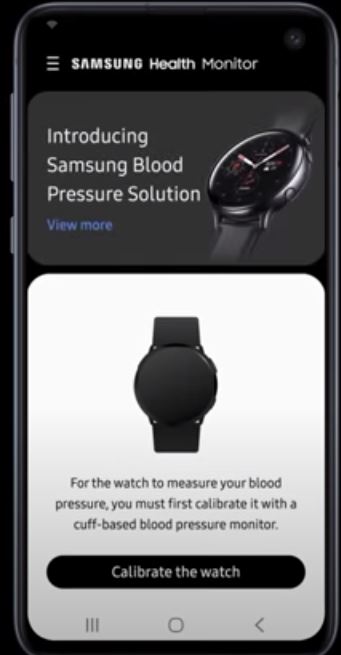 Samsung Health Monitoring Blood Pressure Setup