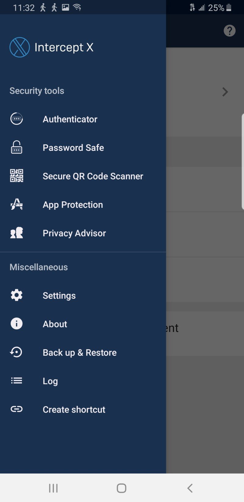 Sophos Mobile Antivirus Screenshot