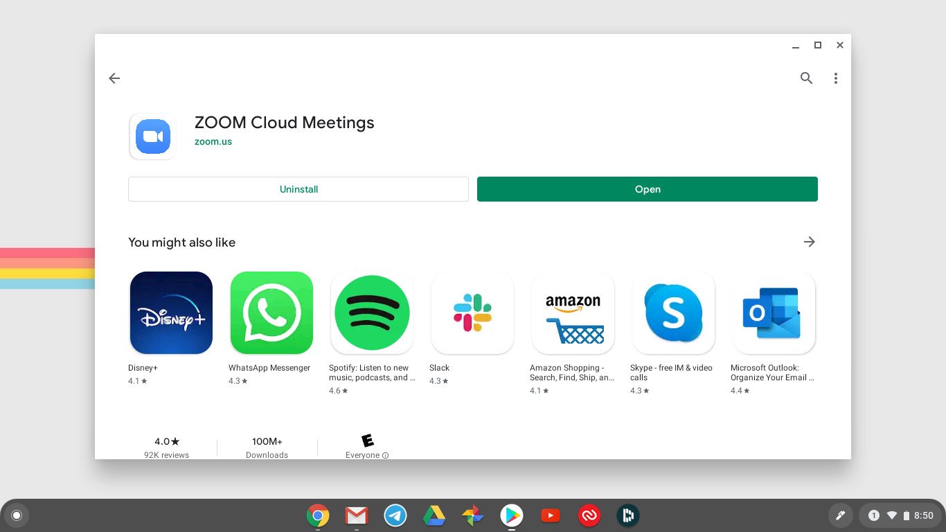 Zoom Chromebook Android App 2