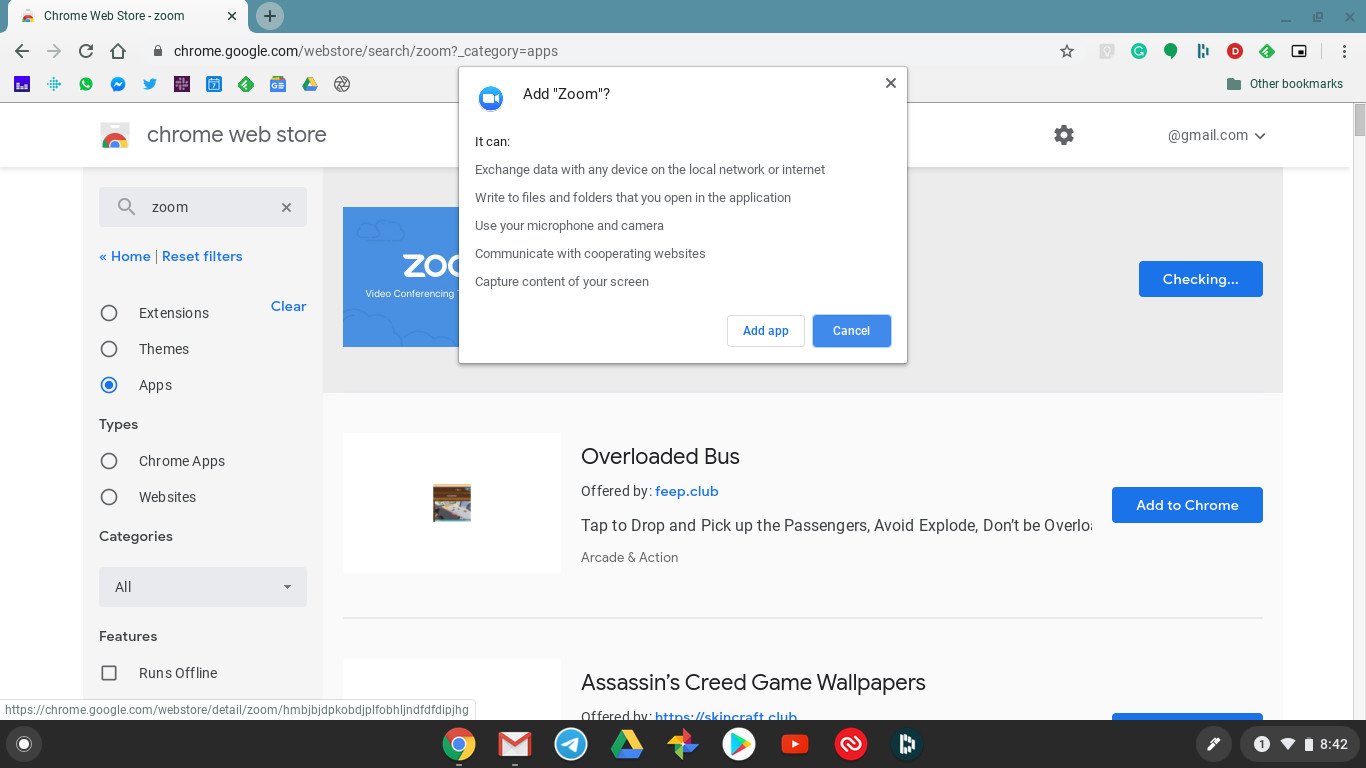 Zoom Chromebook Web App 2